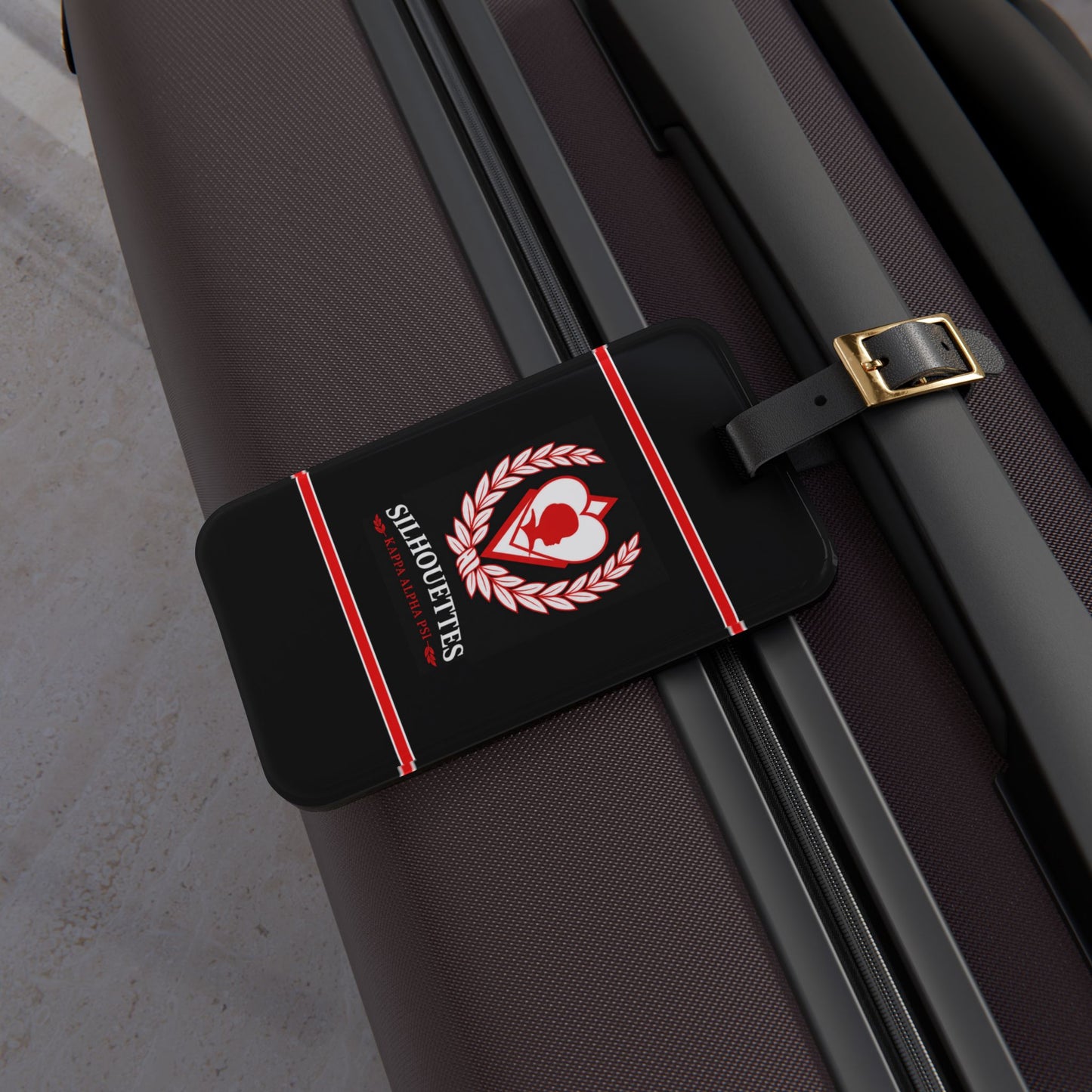 Silhouettes Crest Luggage Tag