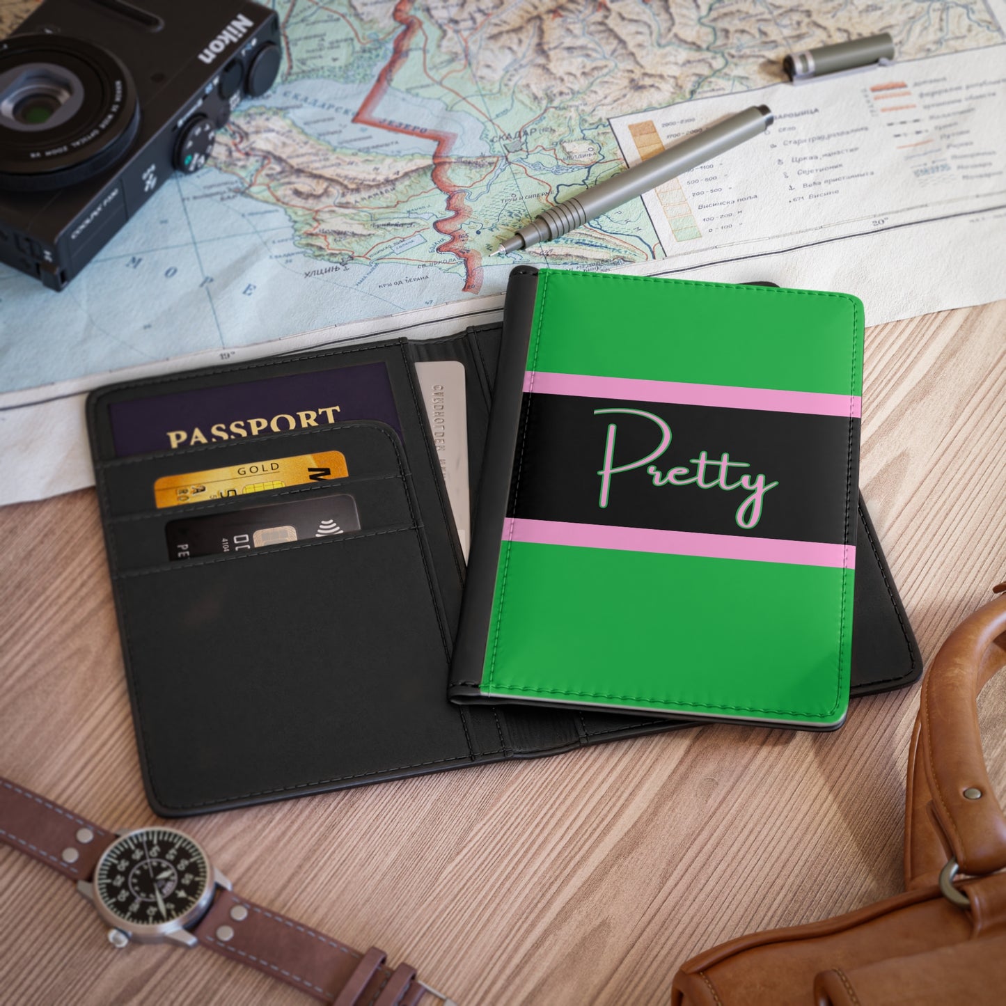 Pretty Lacombe Passport Cover