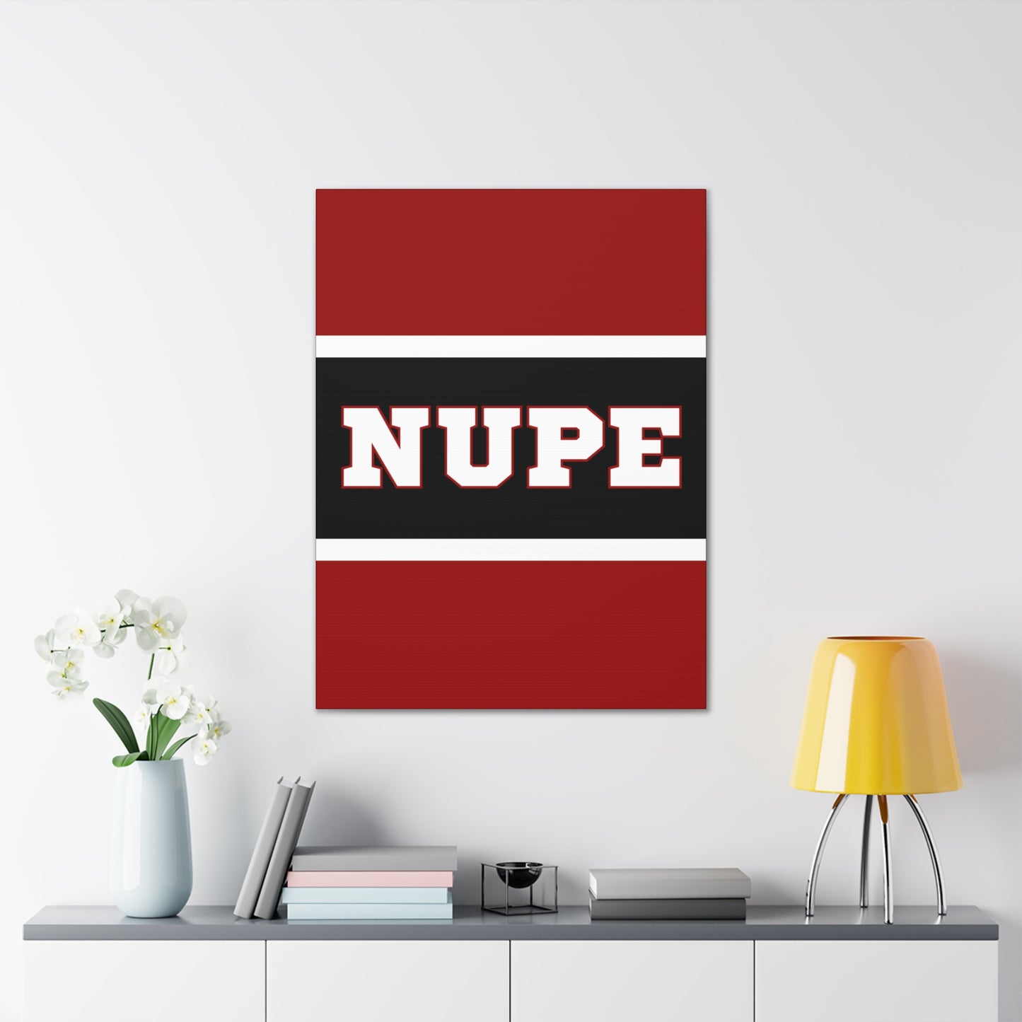 NUPE Vertical Wall Canvas