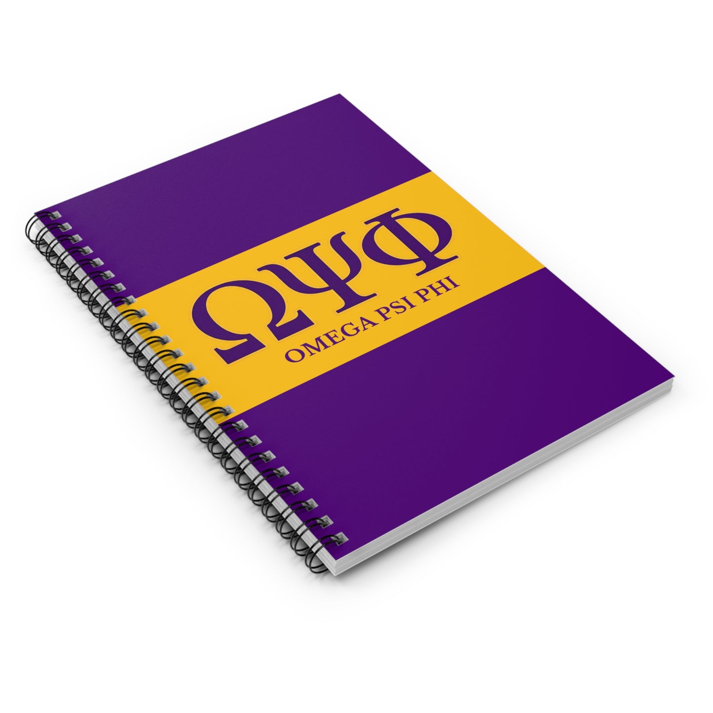 Omega Psi Phi Spiral Notebook