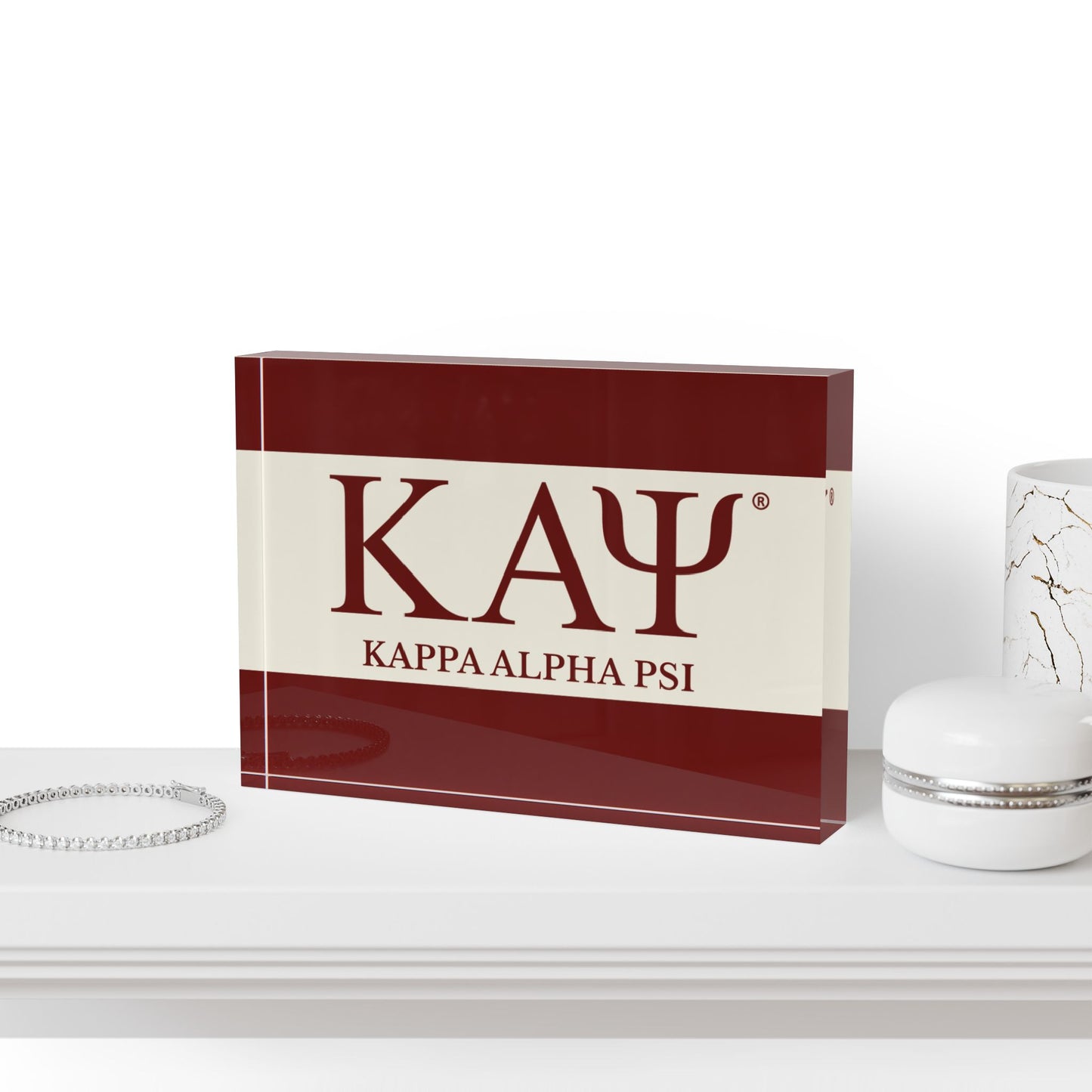 Kappa Alpha Psi Acrylic Block 3.0