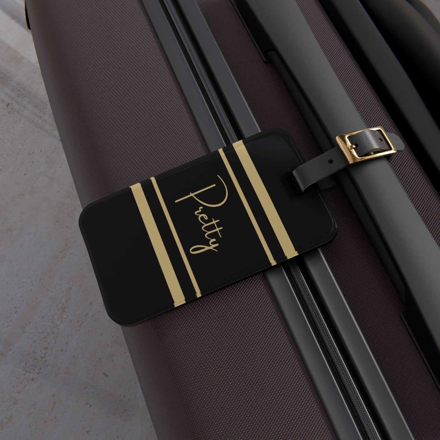 Pretty Charbonnet Luggage Tag