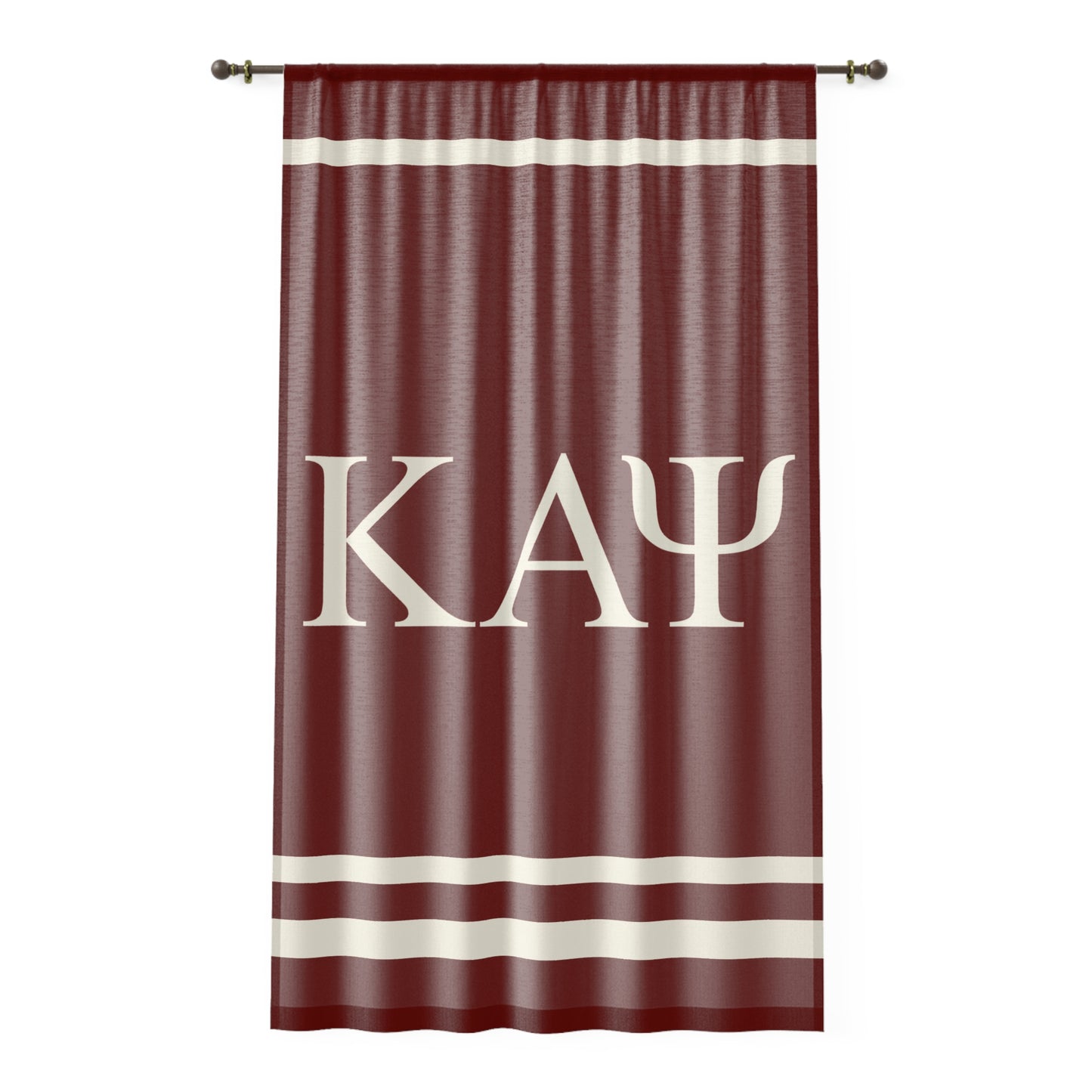 Kappa Alpha Psi Sheer Window Curtain 2.0