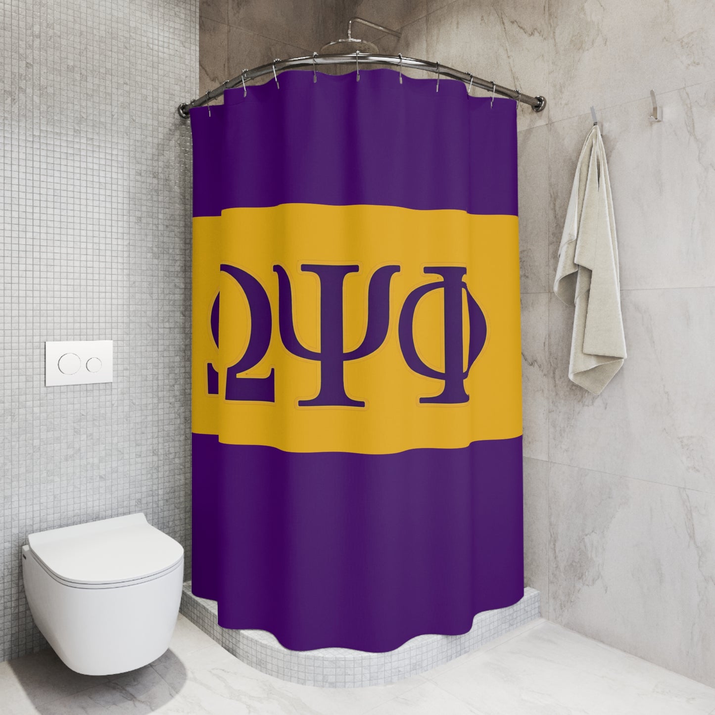Omega Psi Phi Shower Curtain