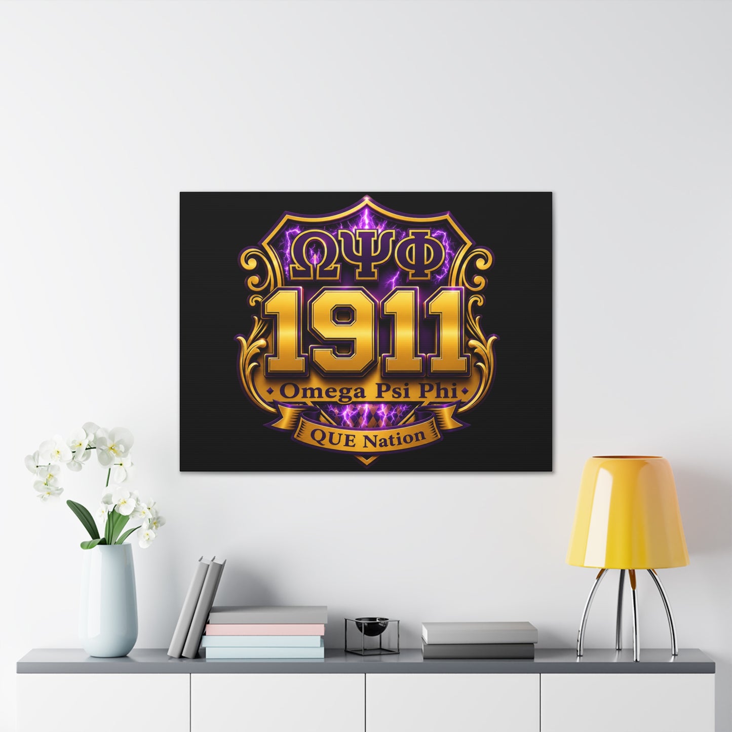 Omega Psi Phi 1911 Horizontal Wall Canvas