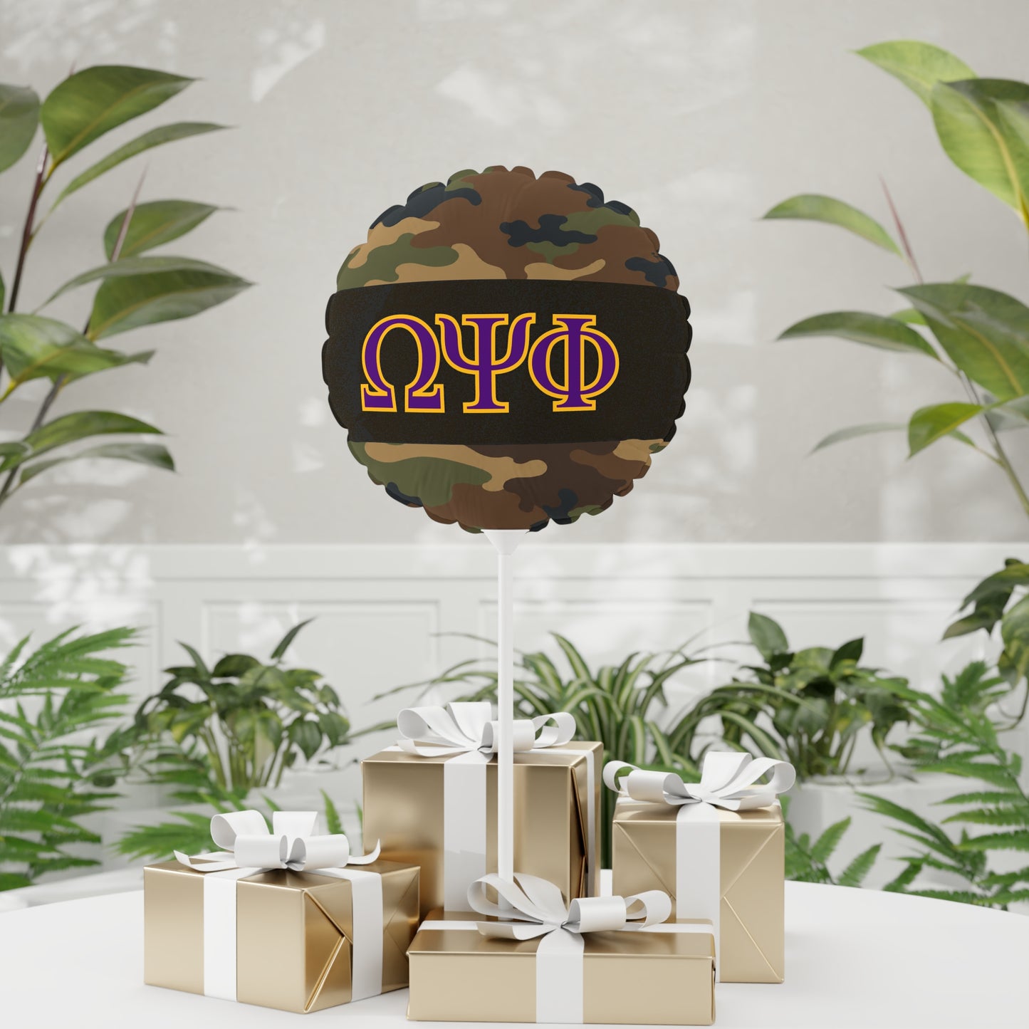 Omega Psi Phi Camo Balloon 2.0