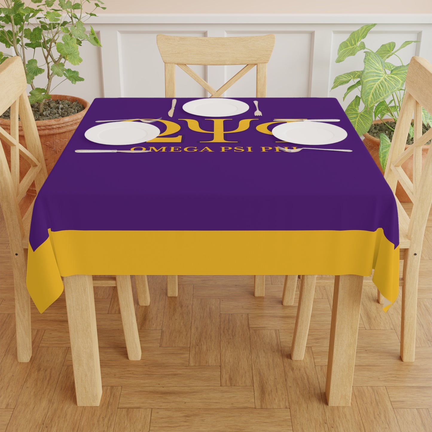 Omega Psi Phi Tablecloth