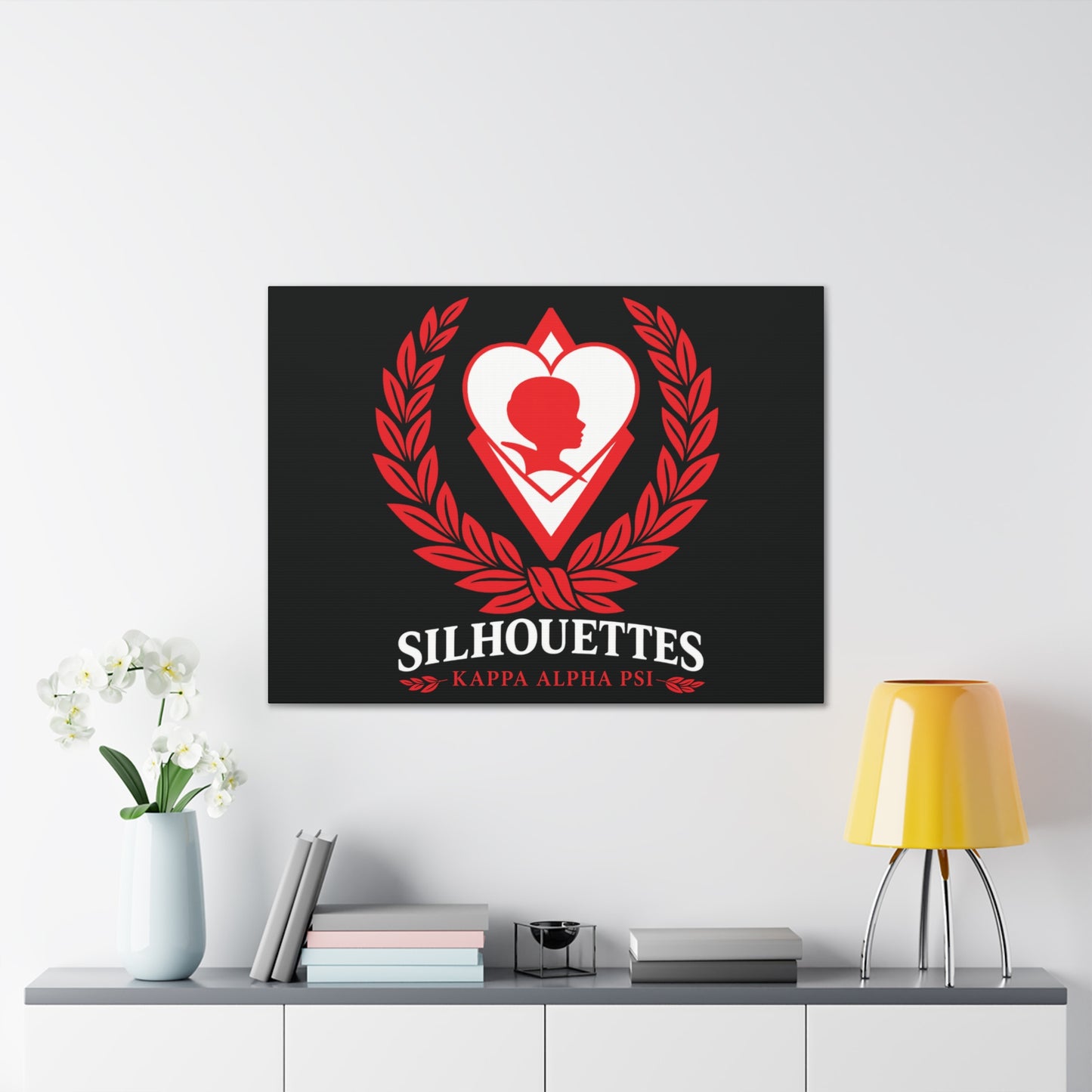 Kappa Silhouettes Black Horizontal Wall Art Canvas