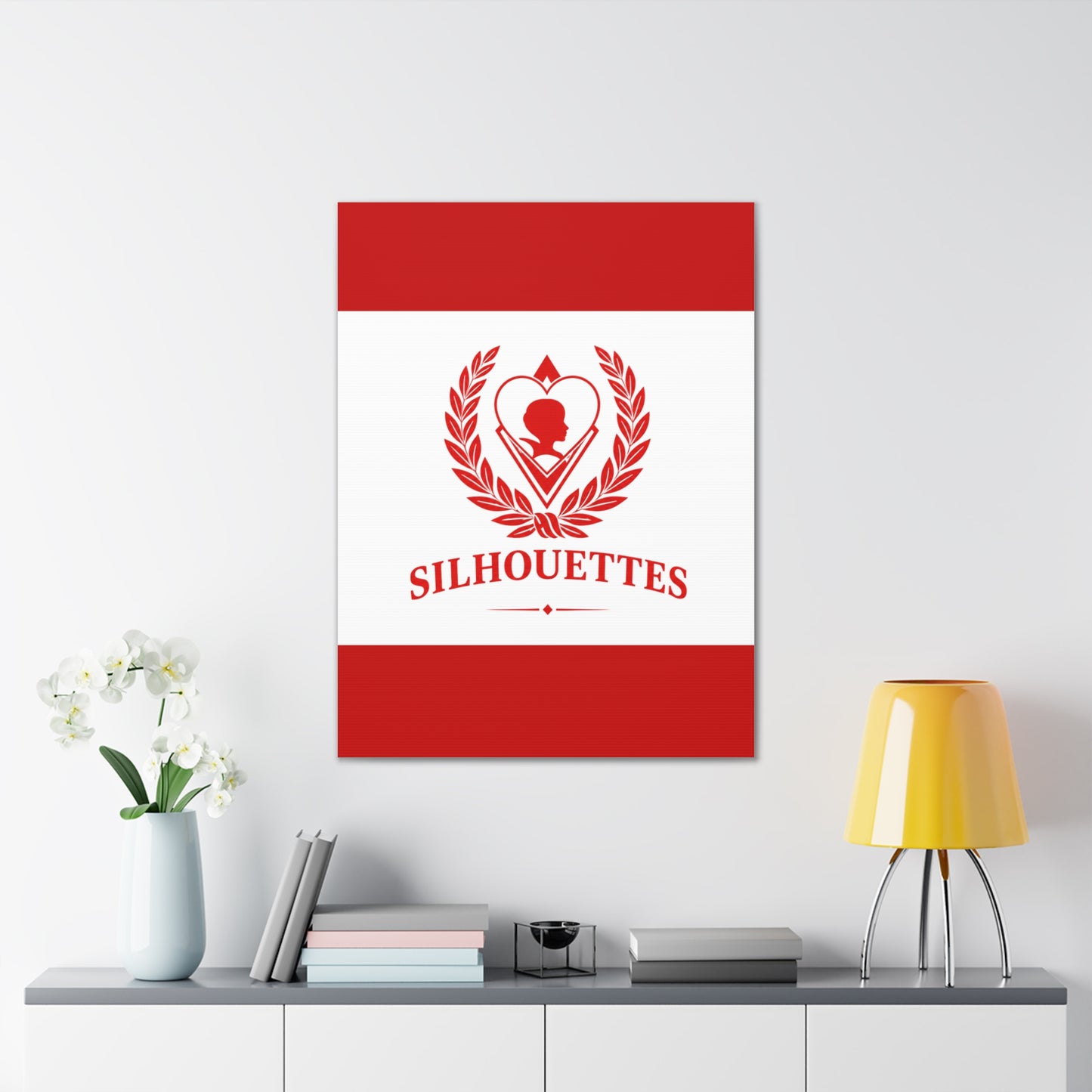 Silhouettes Vertical Wall Canvas