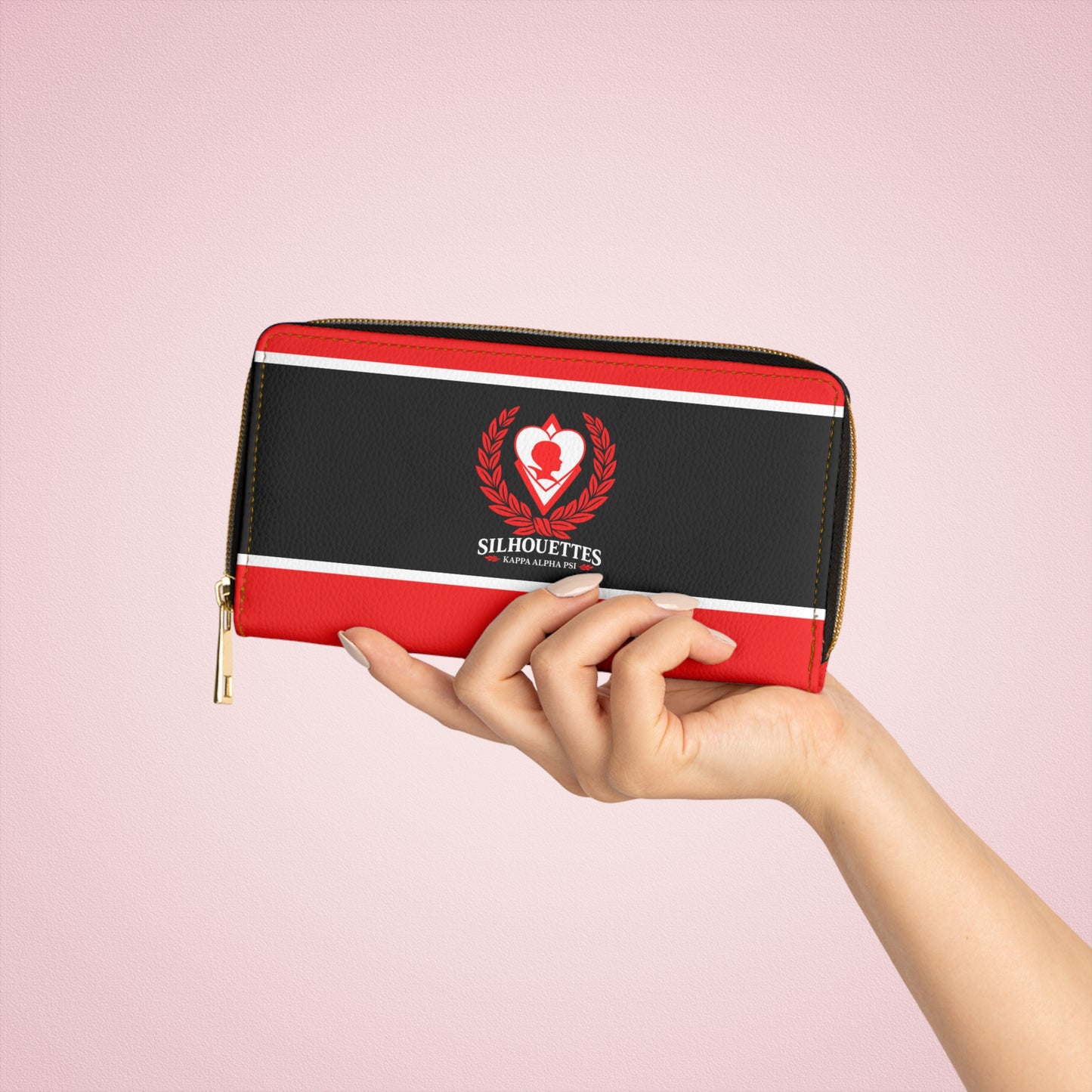 Silhouettes Zipper Wallet