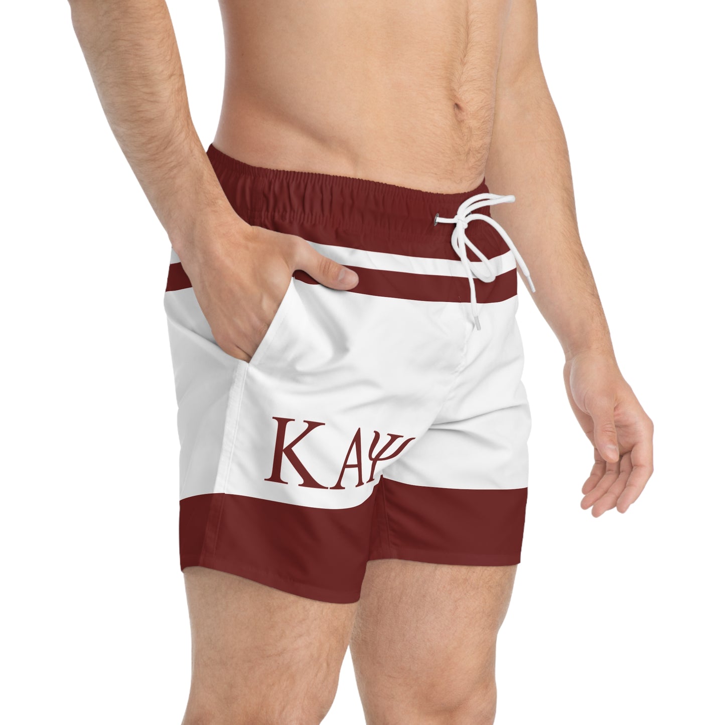 Kappa Crimson Swim Trunks