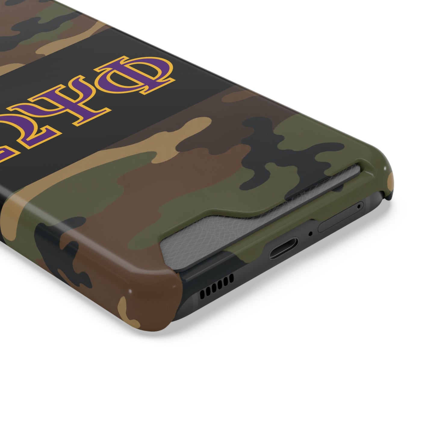Omega Psi Phi Camo Slim Wallet Phone Card Case