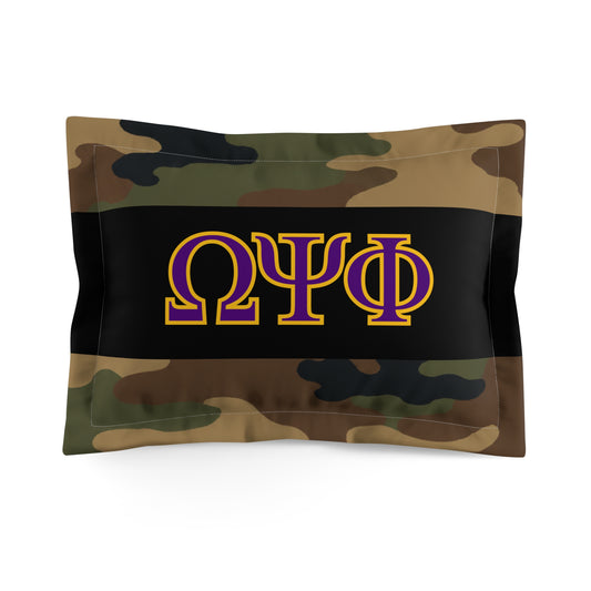 Omega Psi Camo Pillow Sham
