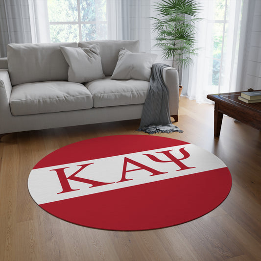 Kappa Alpha Psi Red Round Rug