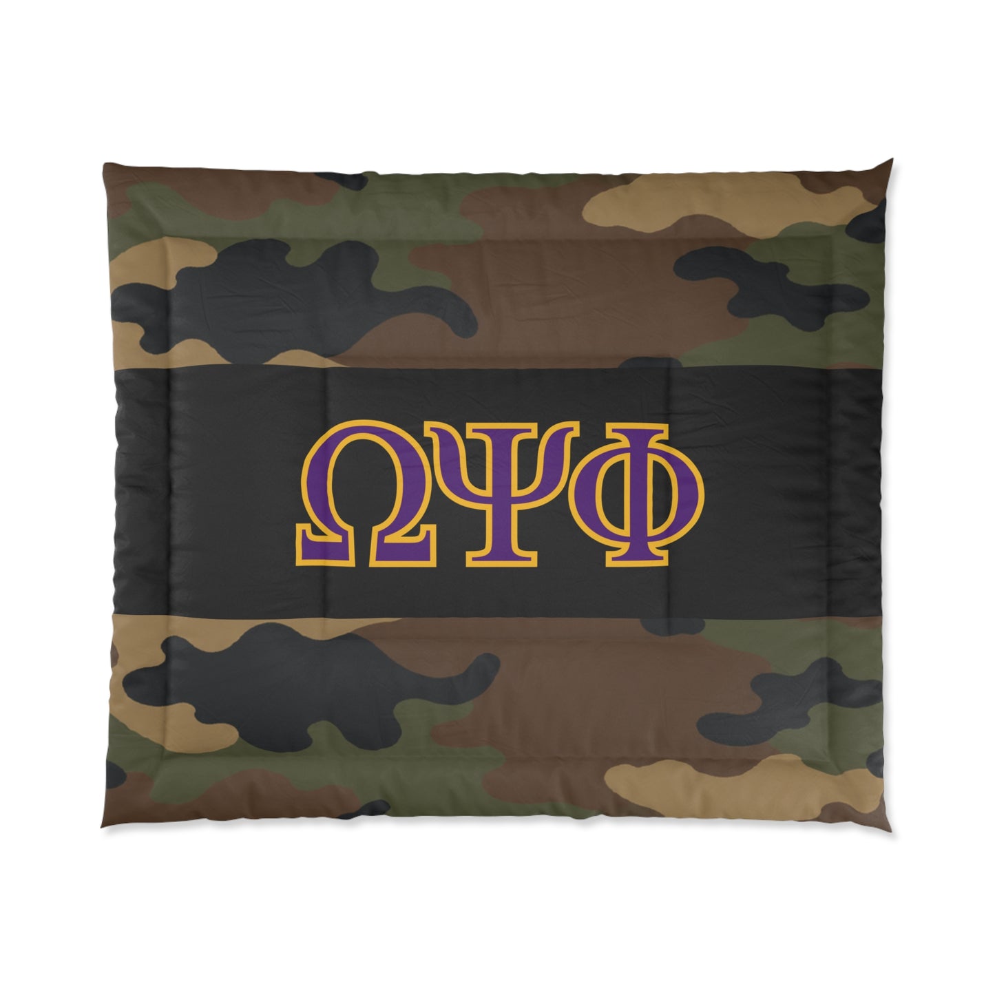 Omega Psi Phi Camo Comforter