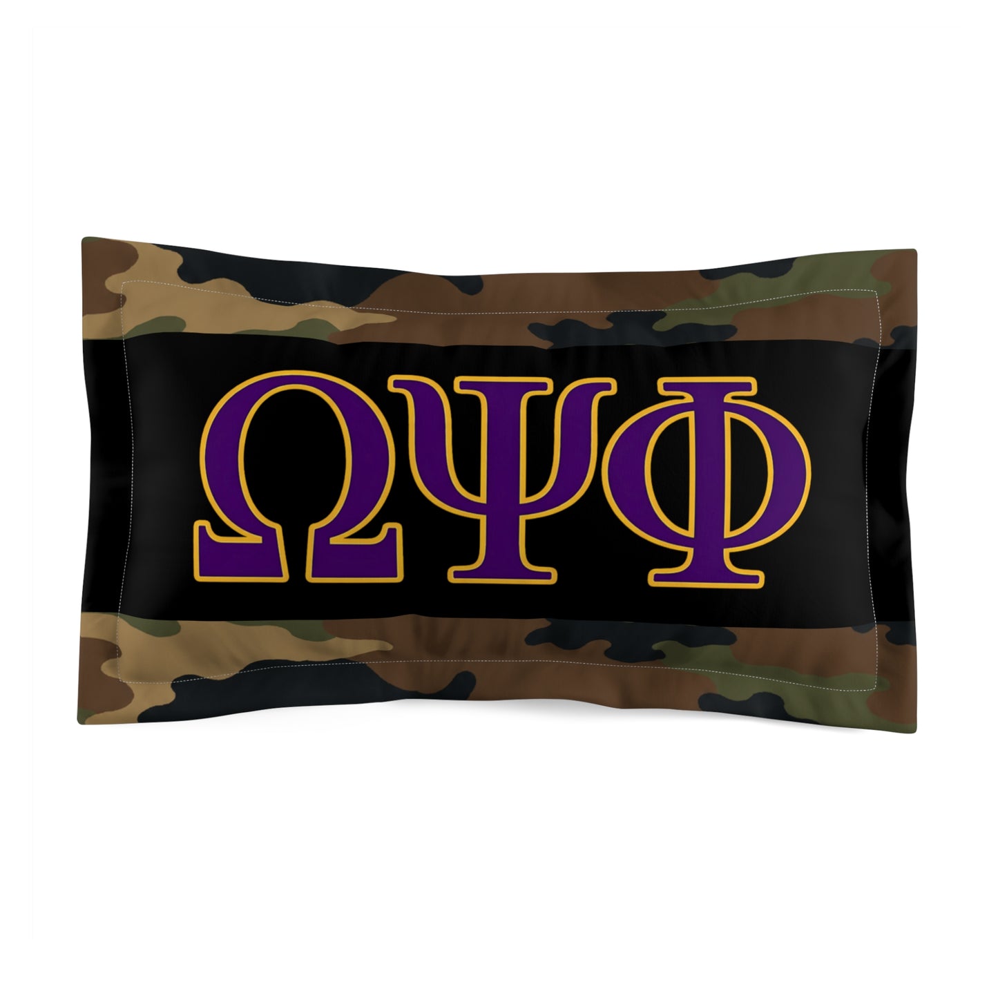 Omega Psi Camo Pillow Sham (King)