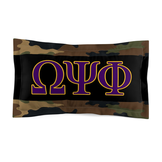 Omega Psi Camo Pillow Sham (King)