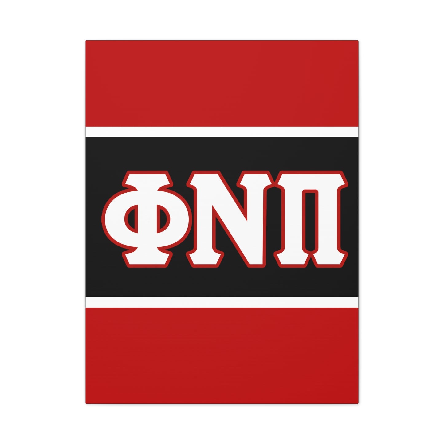 Phi Nu Pi Vertical Wall Canvas 2.0