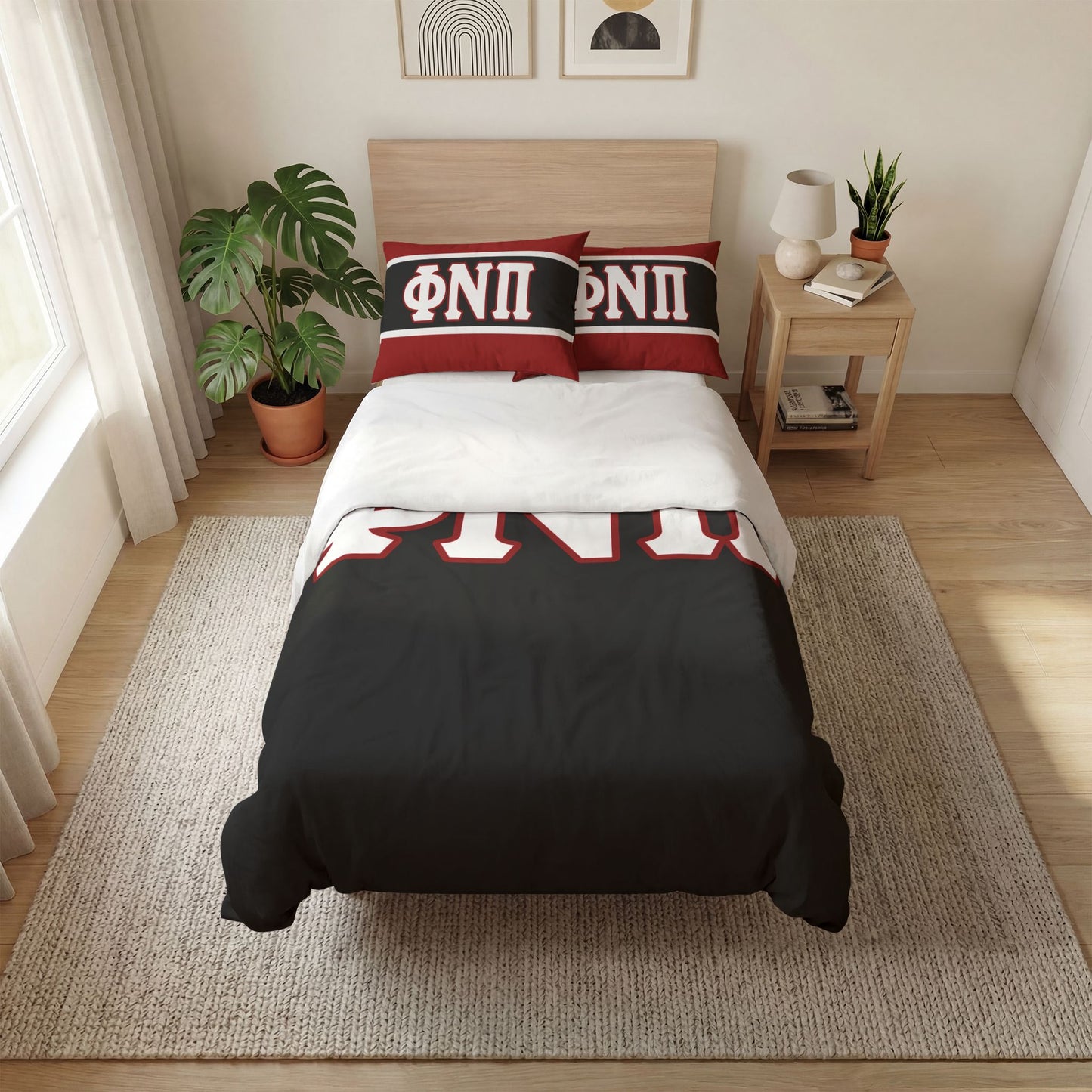 Phi Nu Pi Quilt Cover Set (3-Piece)