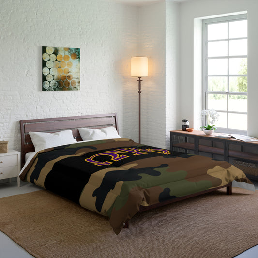 Omega Psi Phi Camo Comforter