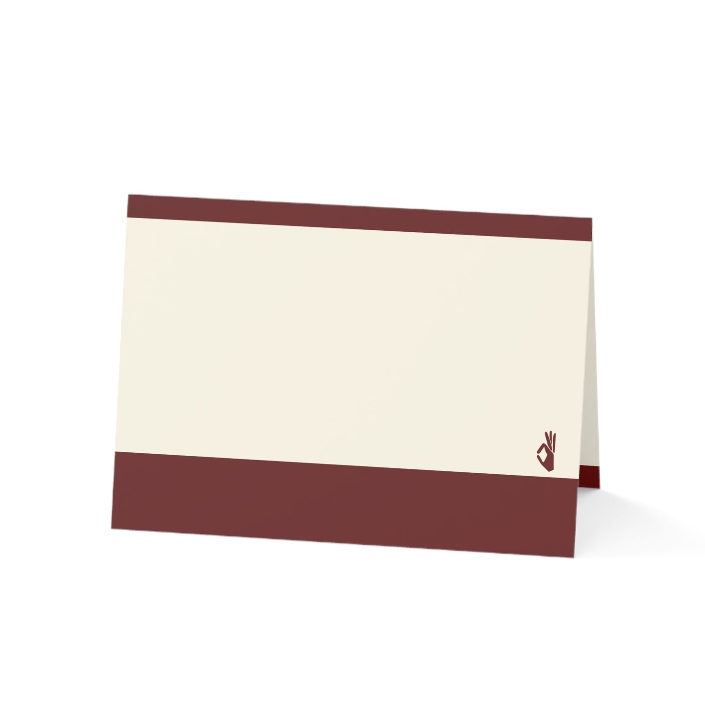 KAPsi Greeting Cards - Crimson & Cream