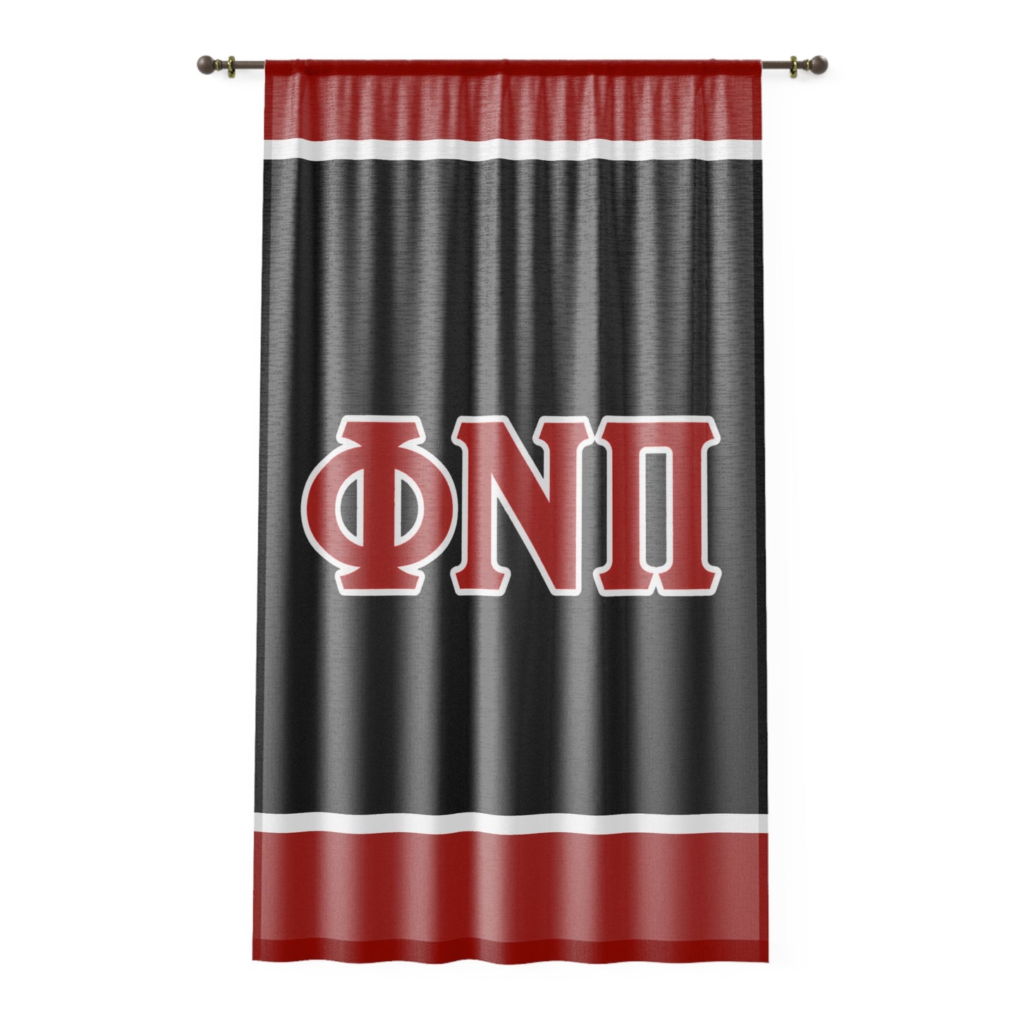 Phi Nu Pi Window Curtain  (50″ × 84″)