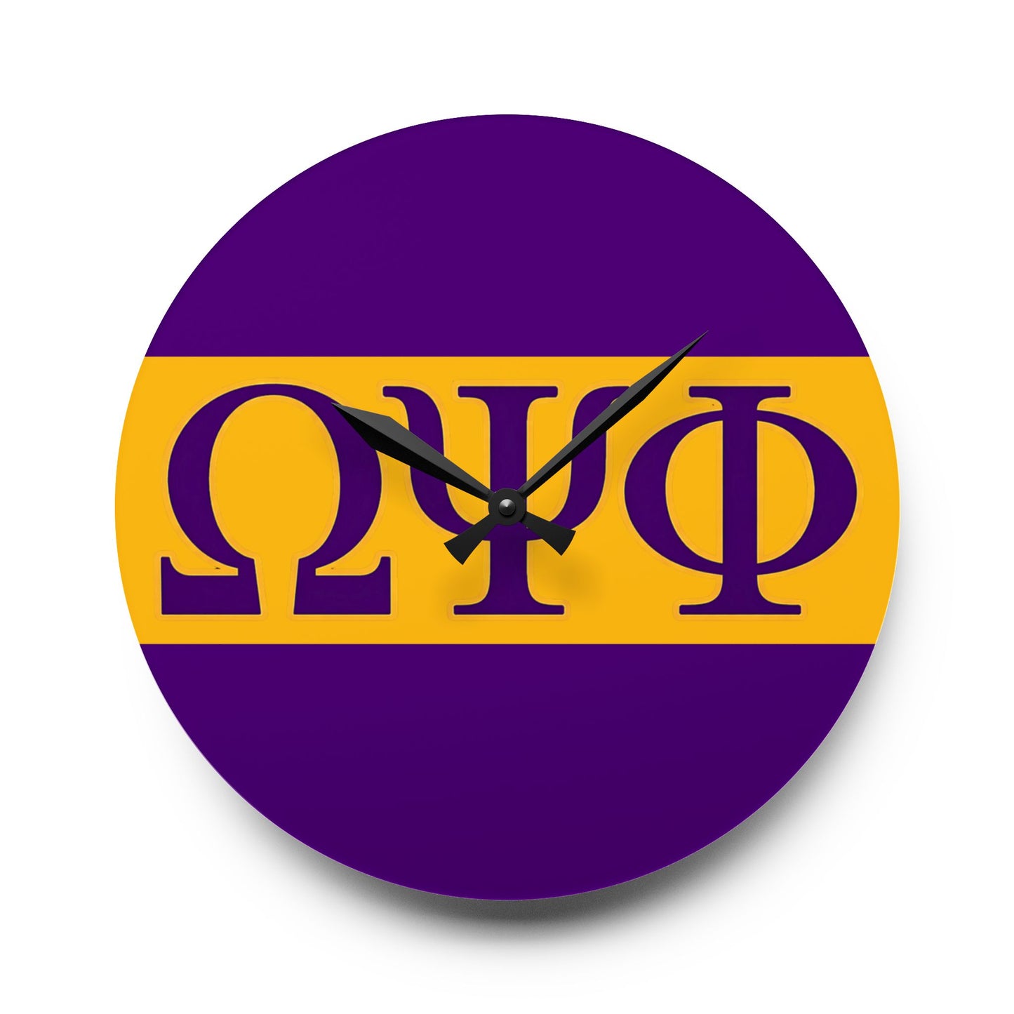 Omega Psi Phi Wall Clock