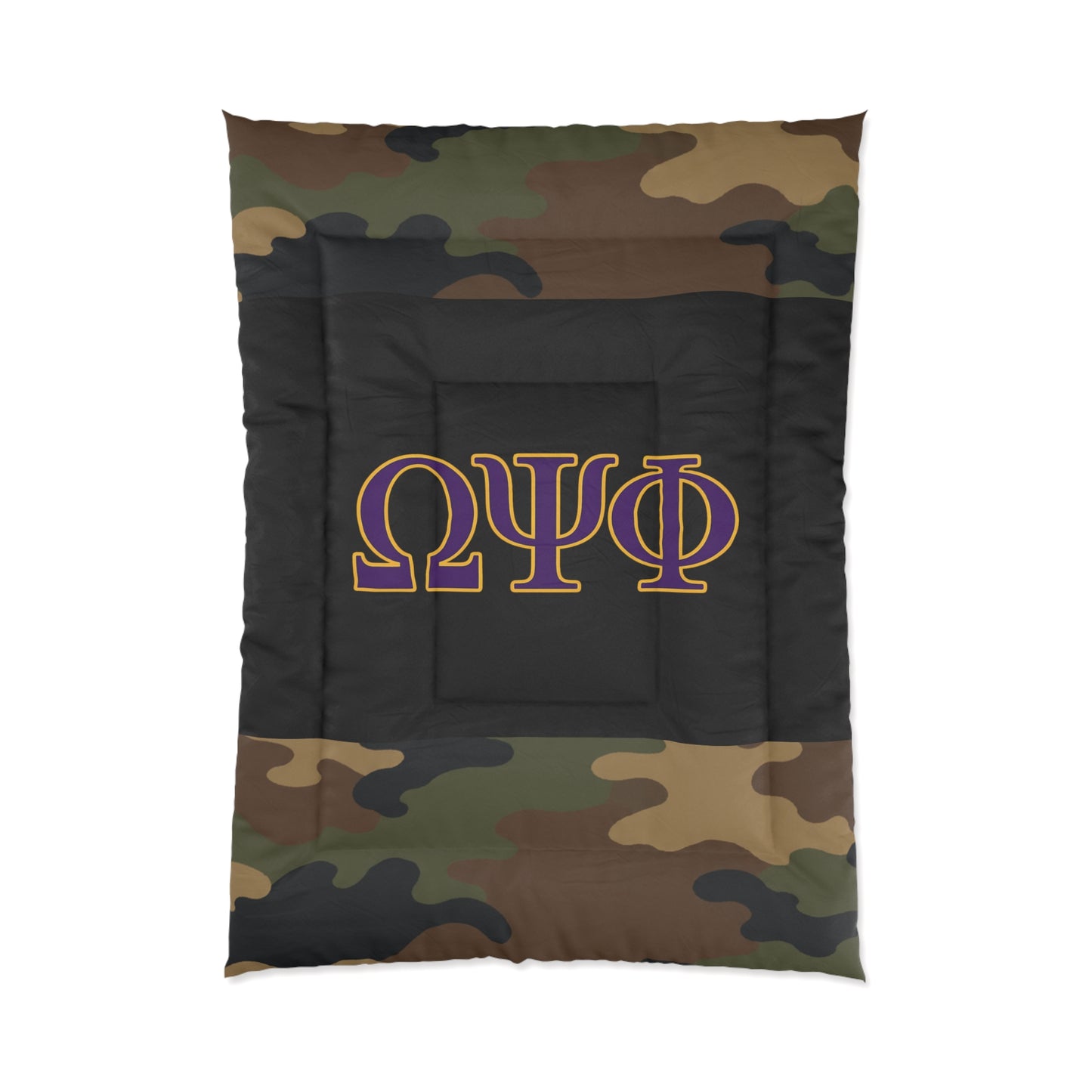 Omega Psi Phi Camo Comforter