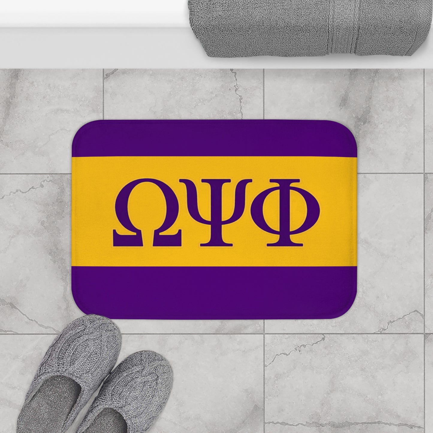 Omega Psi Phi Bath Mat