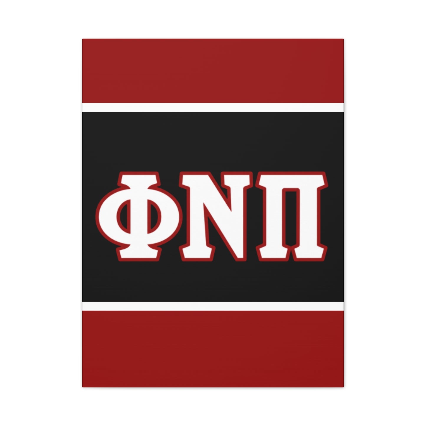 Phi Nu Pi Vertical Wall Canvas 2.0