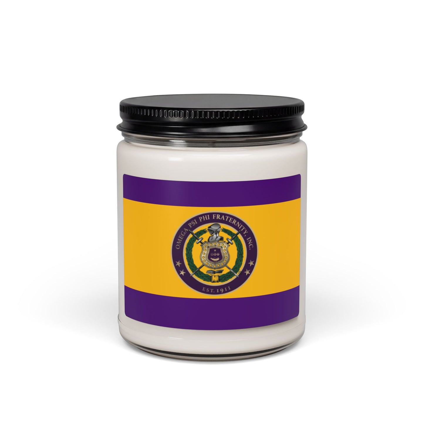 Omega Psi Phi Crest Candle