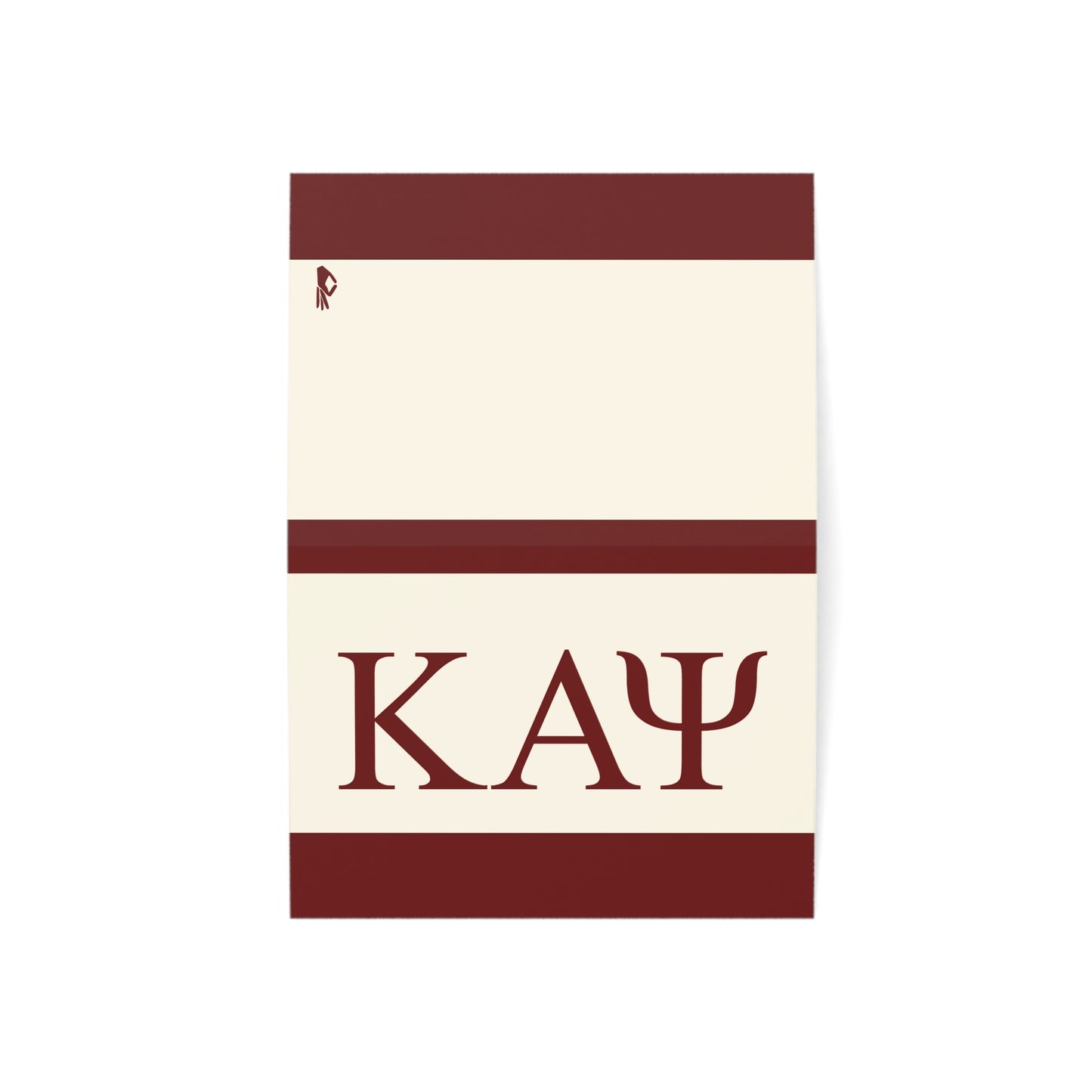 KAPsi Greeting Cards - Crimson & Cream