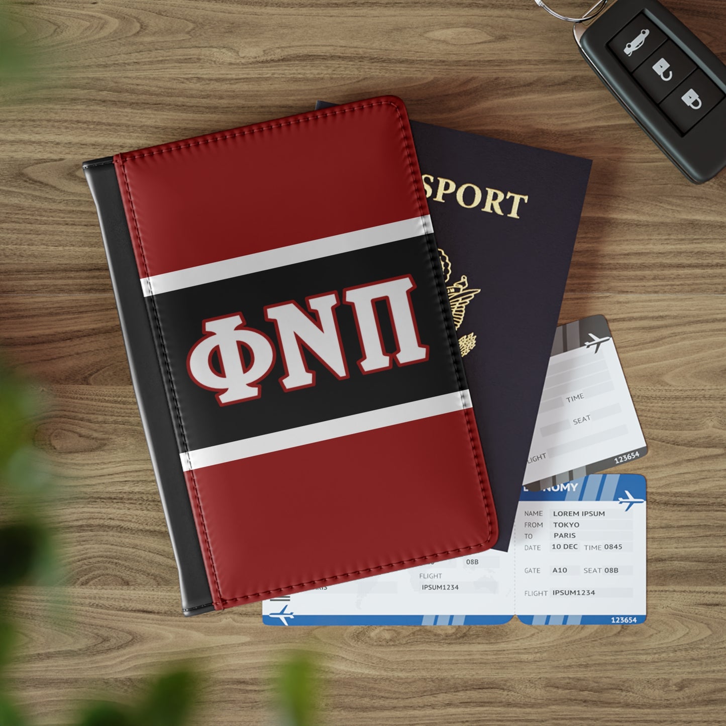 Phi Nu Pi Piety Passport Cover