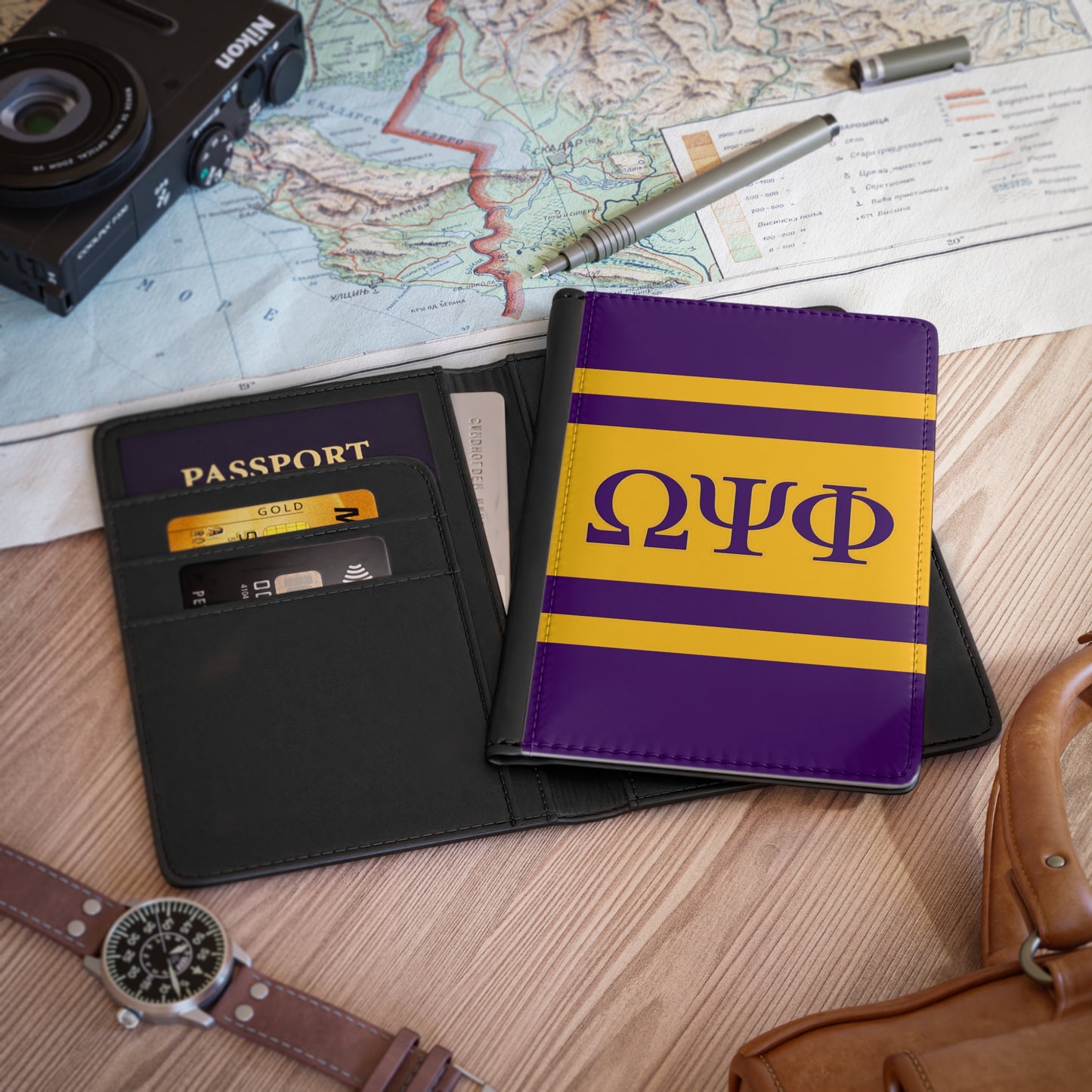 Omega Psi Phi Passport Cover