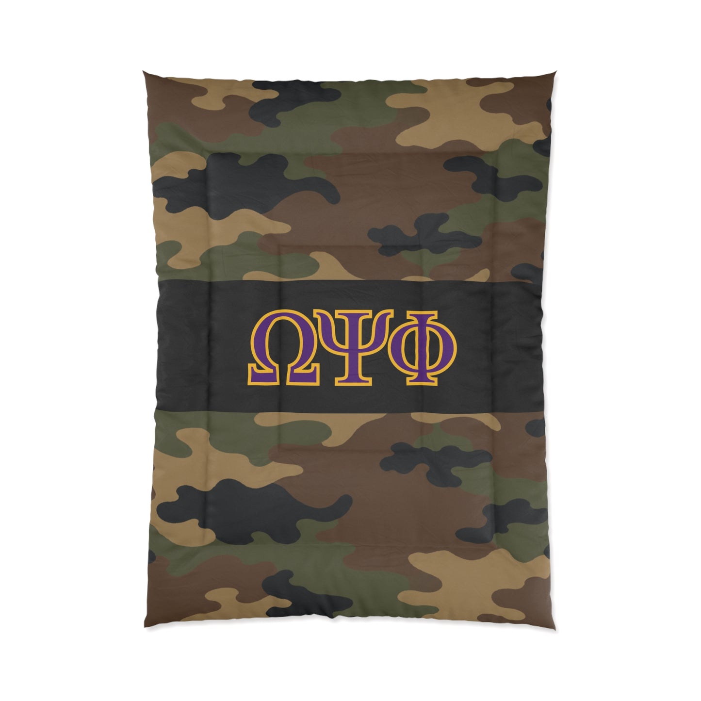 Omega Psi Phi Camo Comforter