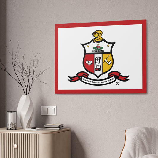 KAPsi Coat of Arms Horizontal Wall Canvas