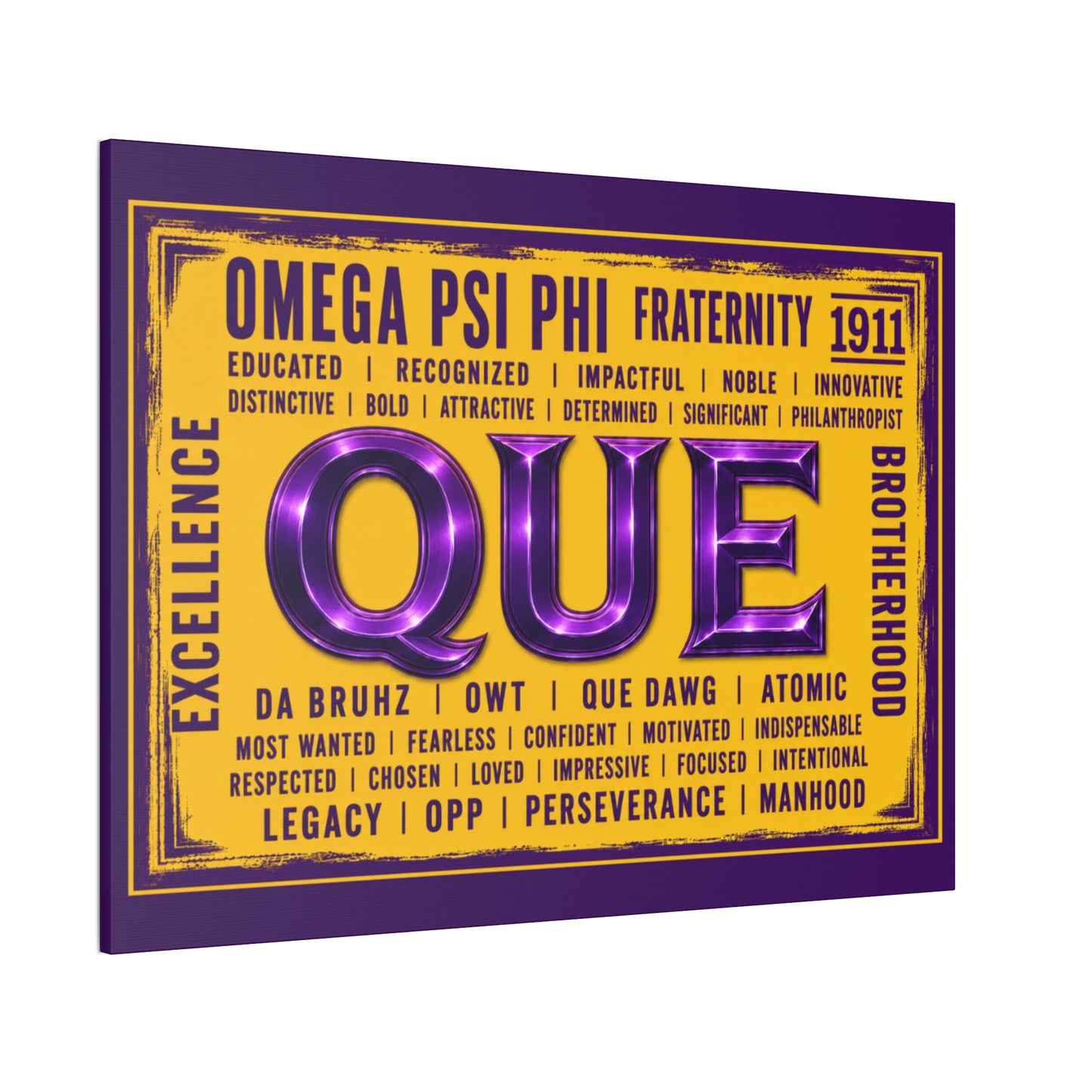 Que Pride Horizontal Wall Canvas