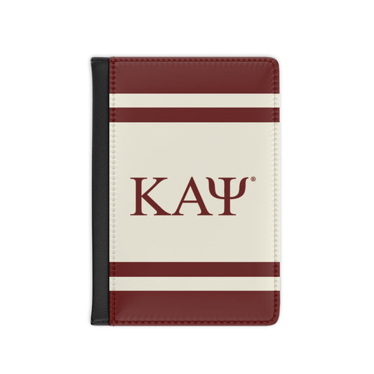 Kappa Alpha Psi Passport Cover – Crimson & Cream