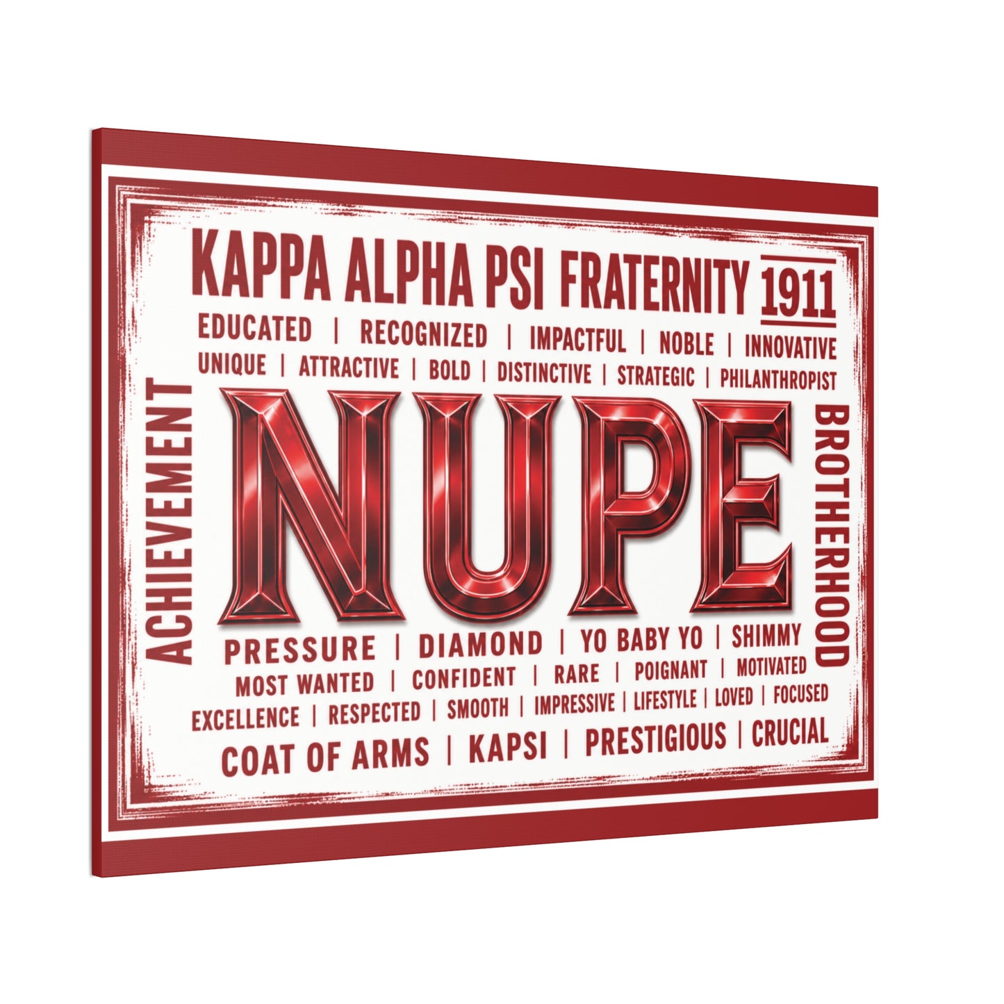 NUPE Pride Horizontal Wall Art Canvas