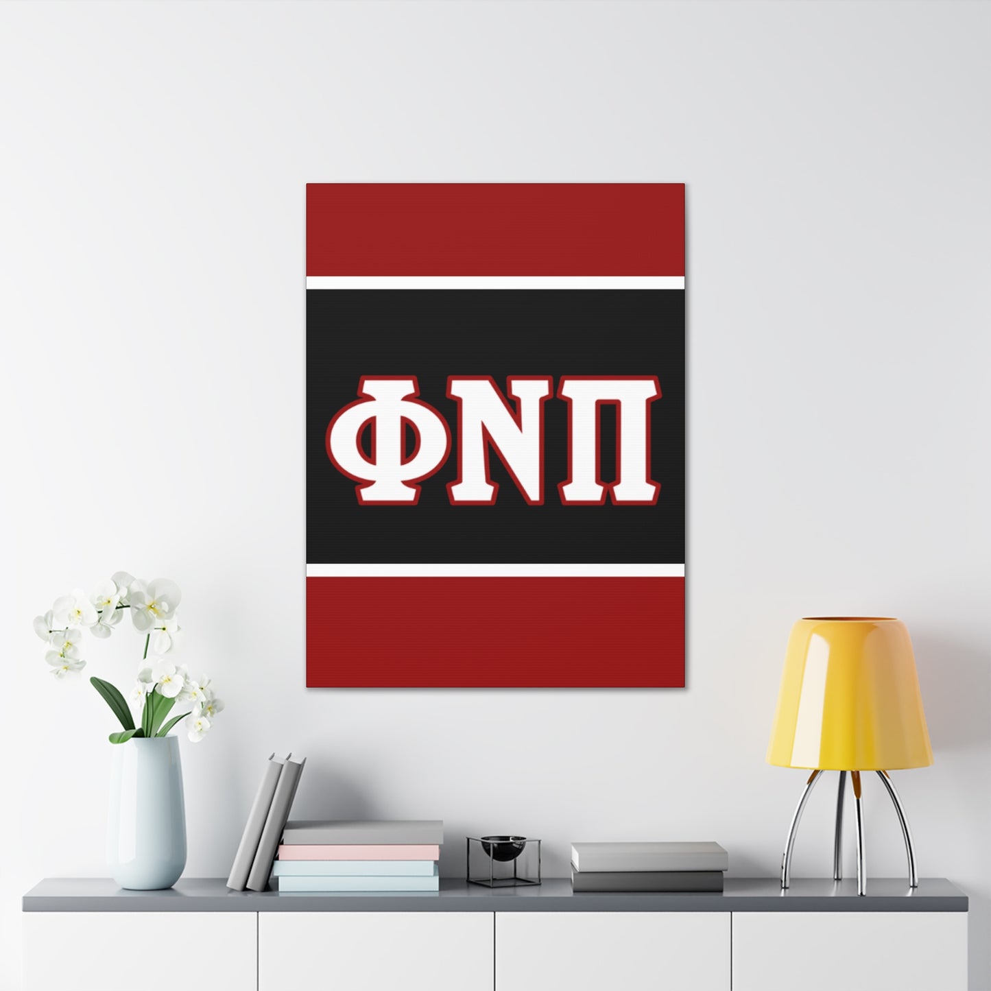 Phi Nu Pi Vertical Wall Canvas 2.0