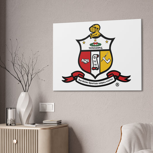 Kappa Coat of Arms Horizontal Wall Art Canvas
