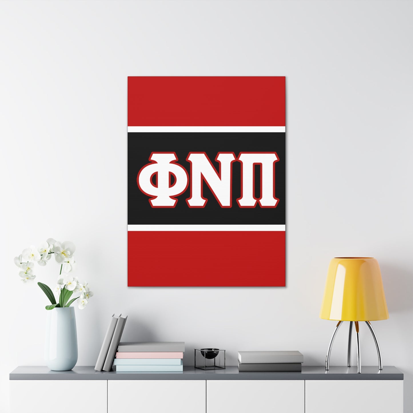 Phi Nu Pi Vertical Wall Canvas 2.0