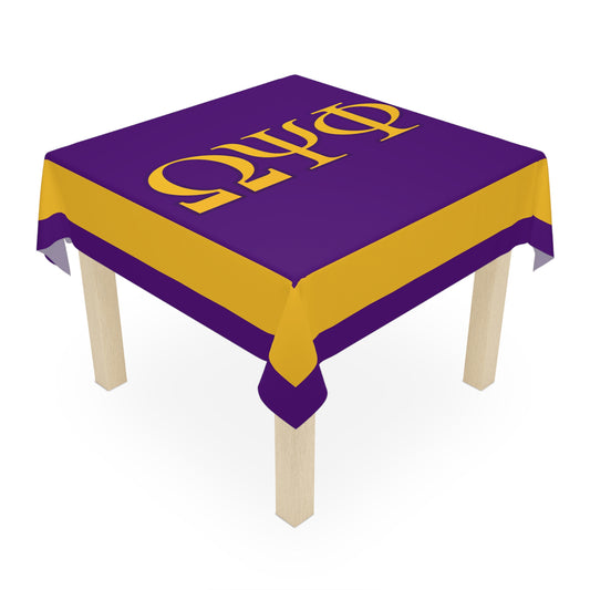 Omega Psi Phi Purple Tablecloth
