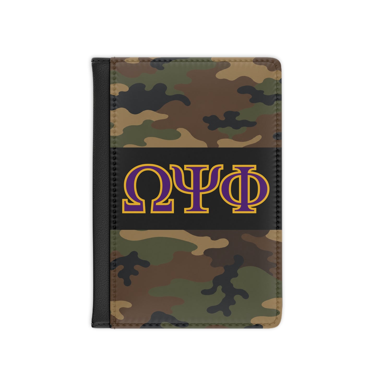 Omega Psi Phi Camo Passport Cover