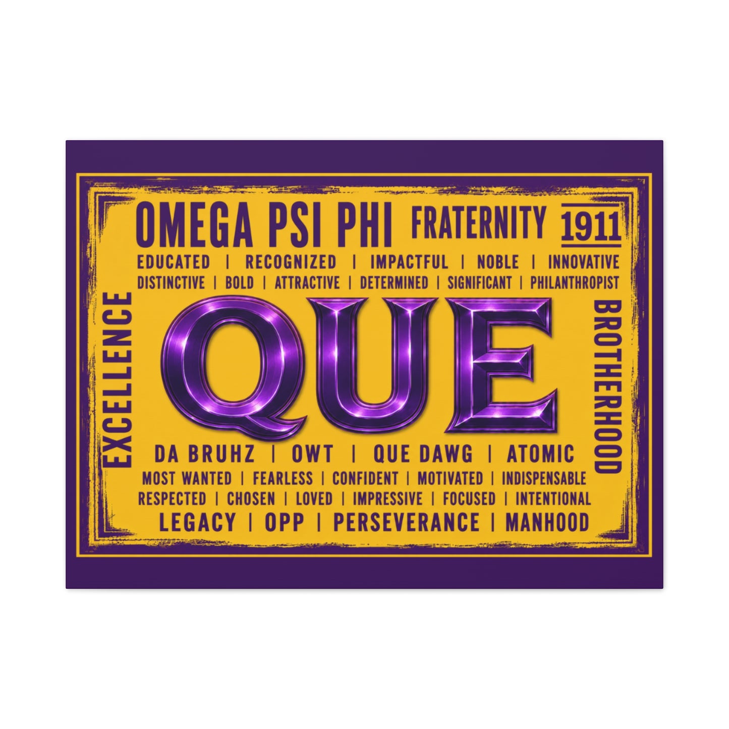 Que Pride Horizontal Wall Canvas