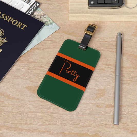 Pretty Tricou Acrylic Luggage Tag