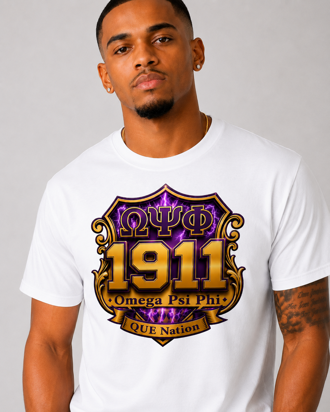 Que Nation 1911 White T-shirt