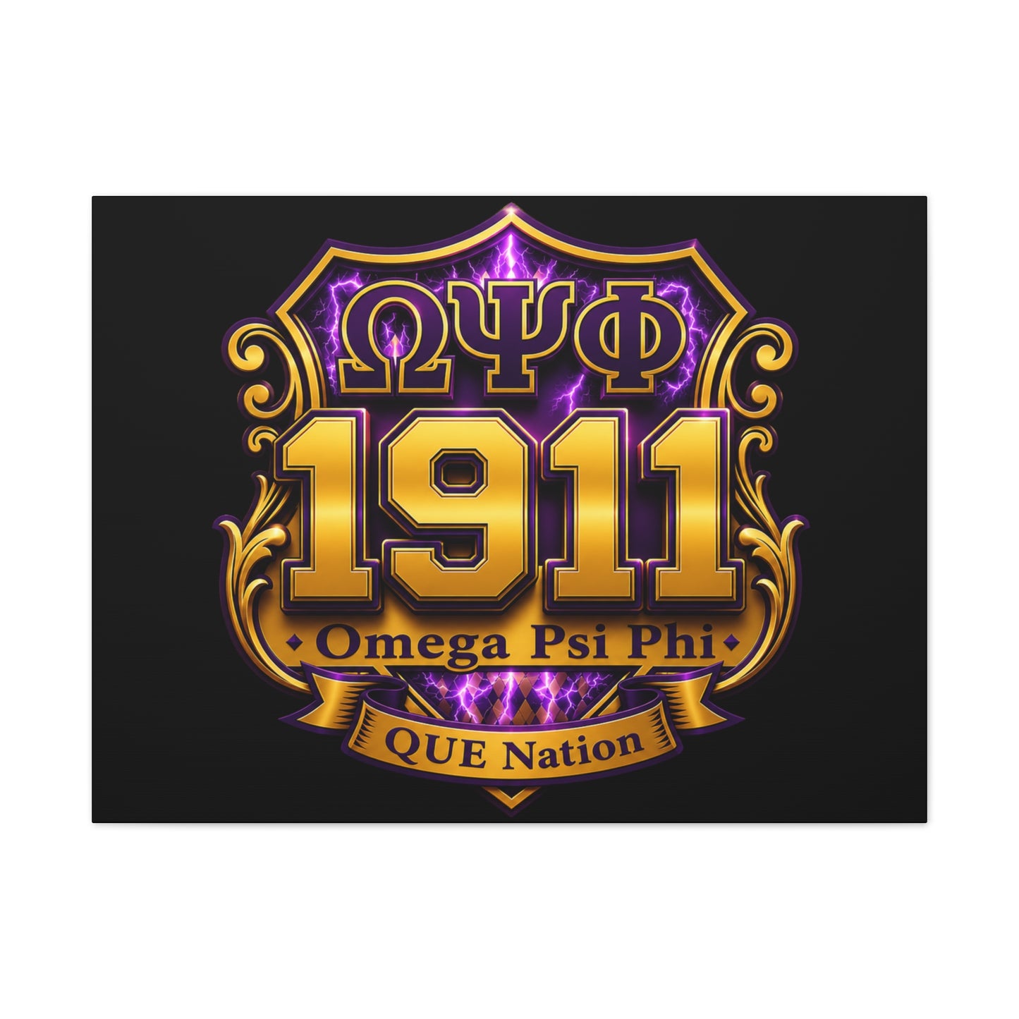 Omega Psi Phi 1911 Horizontal Wall Canvas