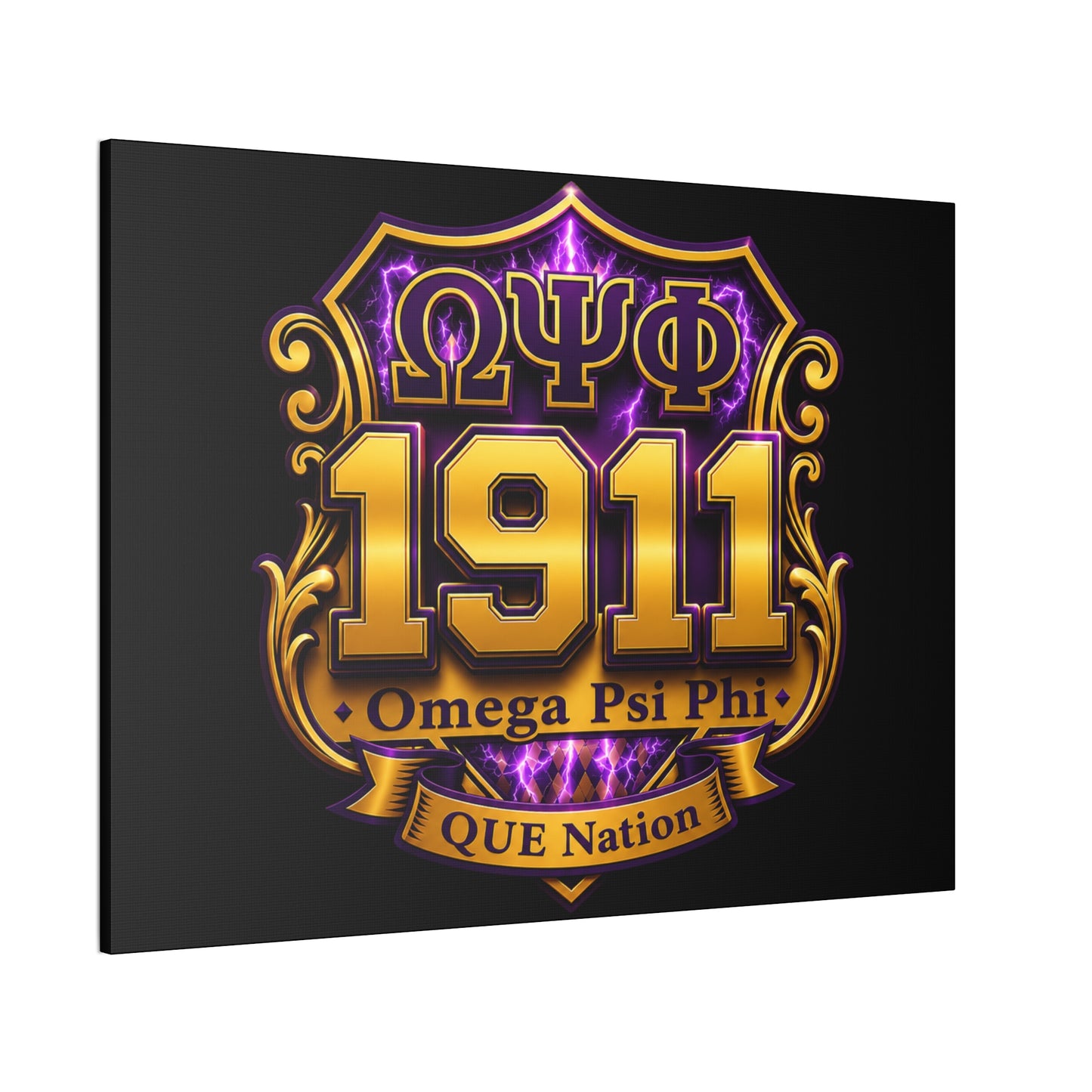 Omega Psi Phi 1911 Horizontal Wall Canvas