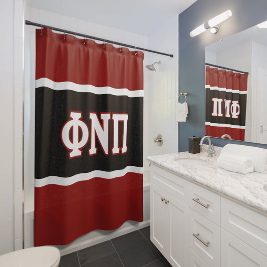 Phi Nu Pi Shower Curtain